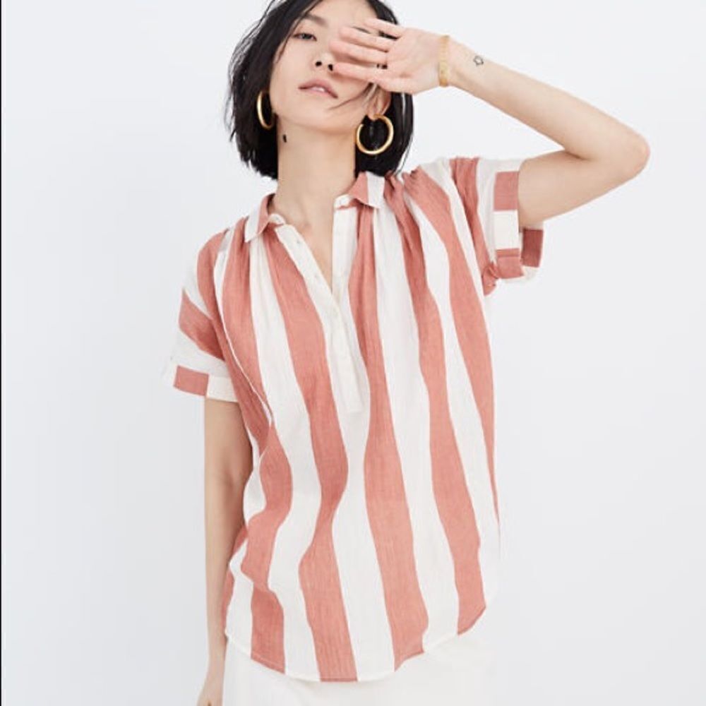 ✨ Central Popover Shirt in Dovedale Stripe✨